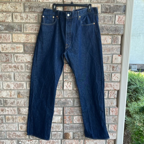 🍒💣 Levi’s 501 dark denim jeans - Picture 1 of 9